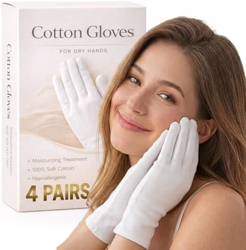 Cotton Moisturising Gloves