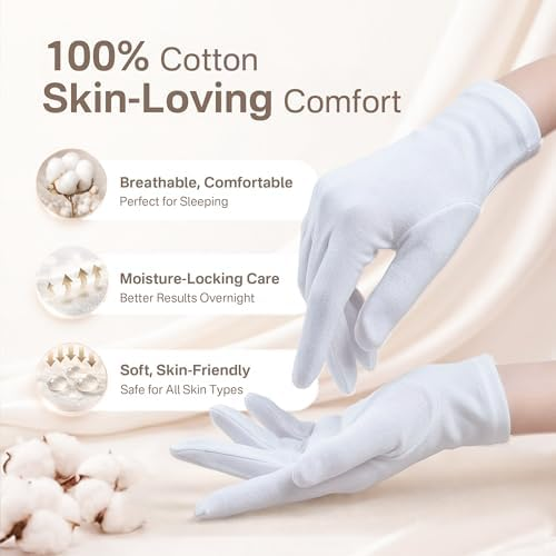 Cotton Moisturising Gloves